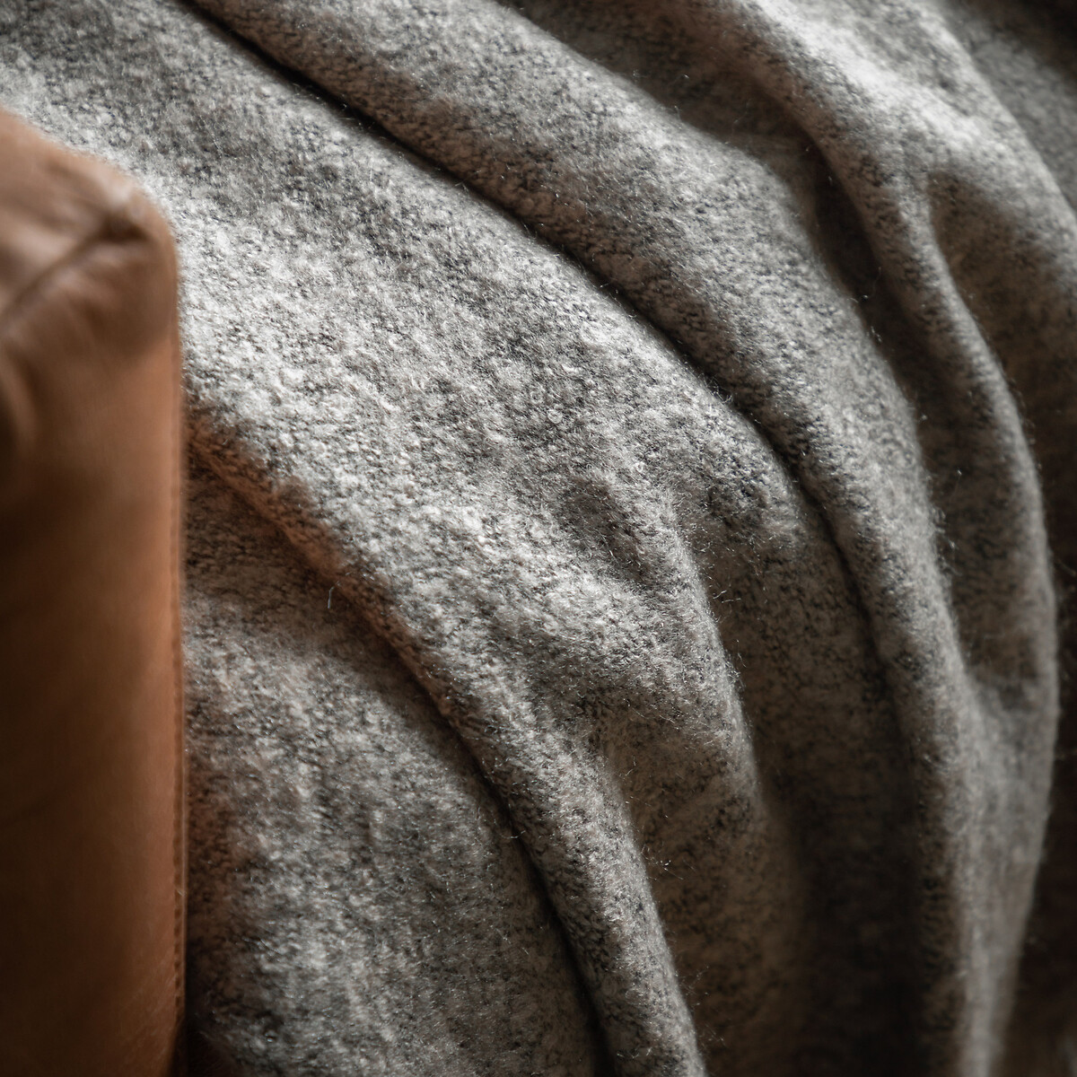 Cosy Textured Throw light grey, SO'HOME