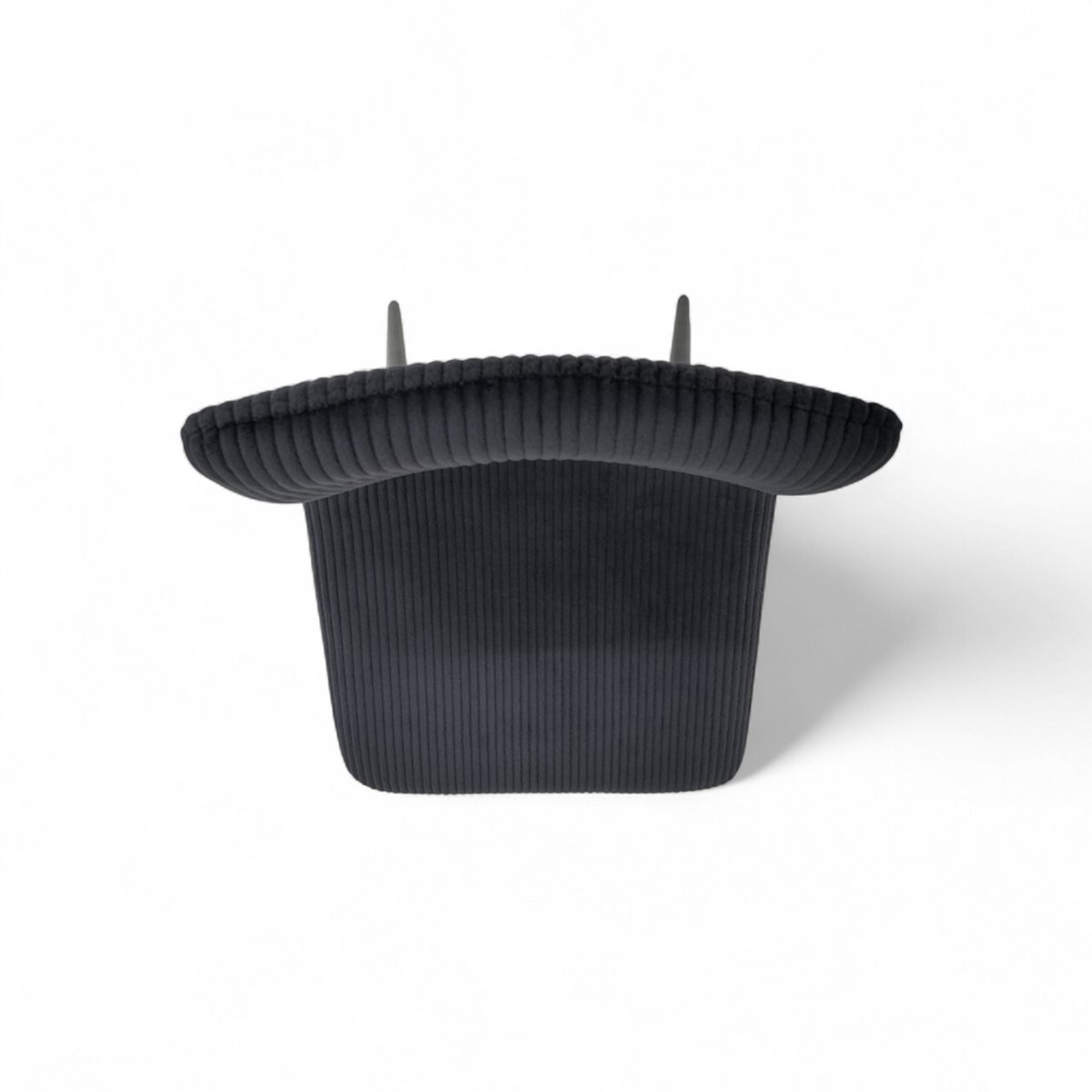 Chaise repas velours côtelé noir, ZAGO