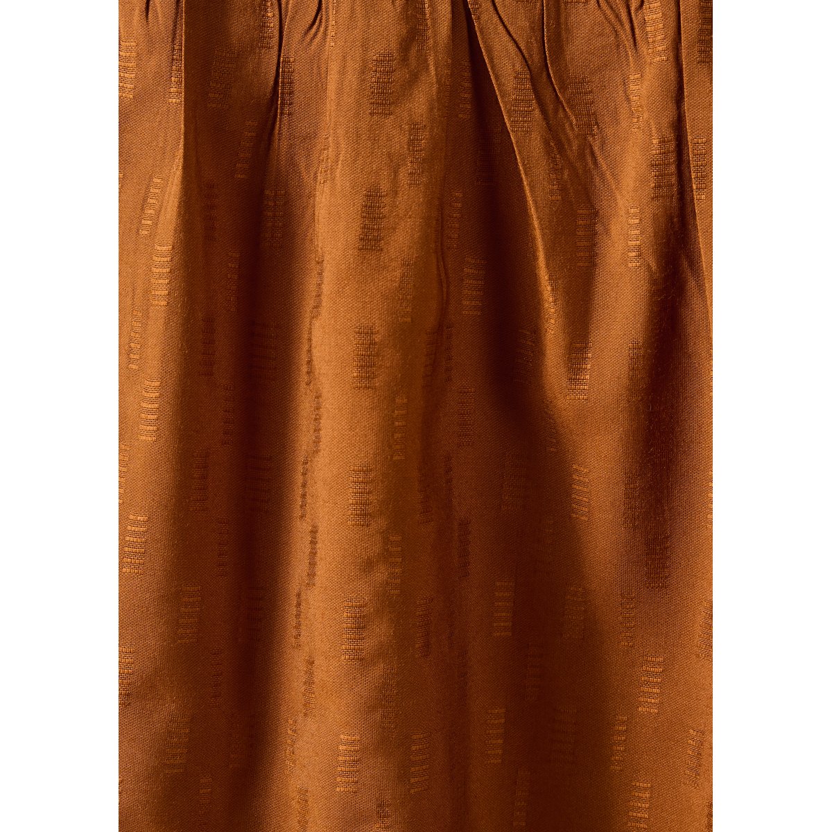 Chemise en jacquard manches longues cognac, LA FEE MARABOUTEE