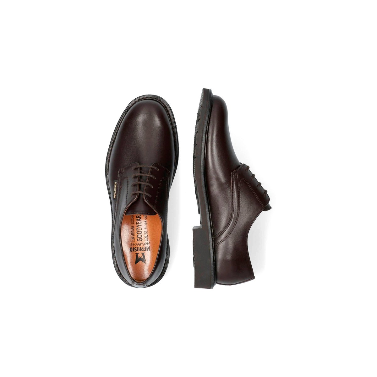 Goodyear en cuir MARLON marron foncé 1574, MEPHISTO