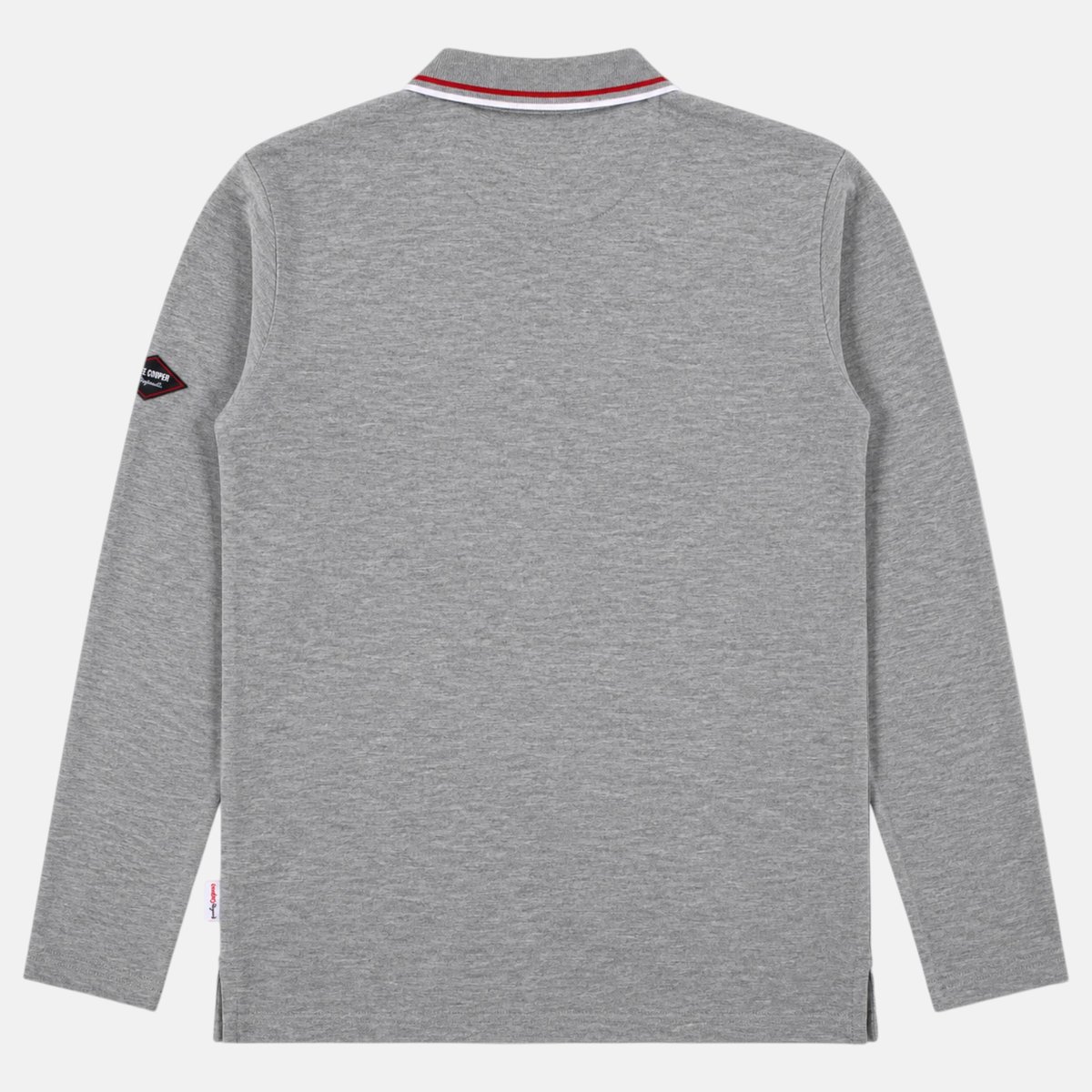 Polo manches longues, poche poitrine CLUB HOUSE gris, LEE COOPER