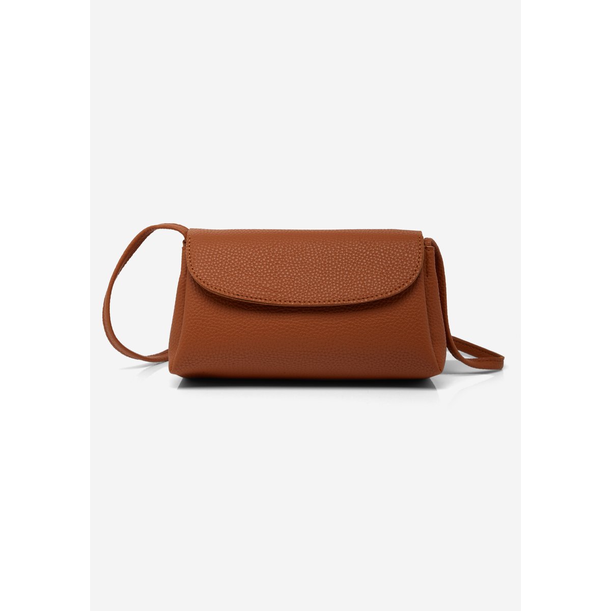 Sac bandoulière effet grainé camel, LOLALIZA