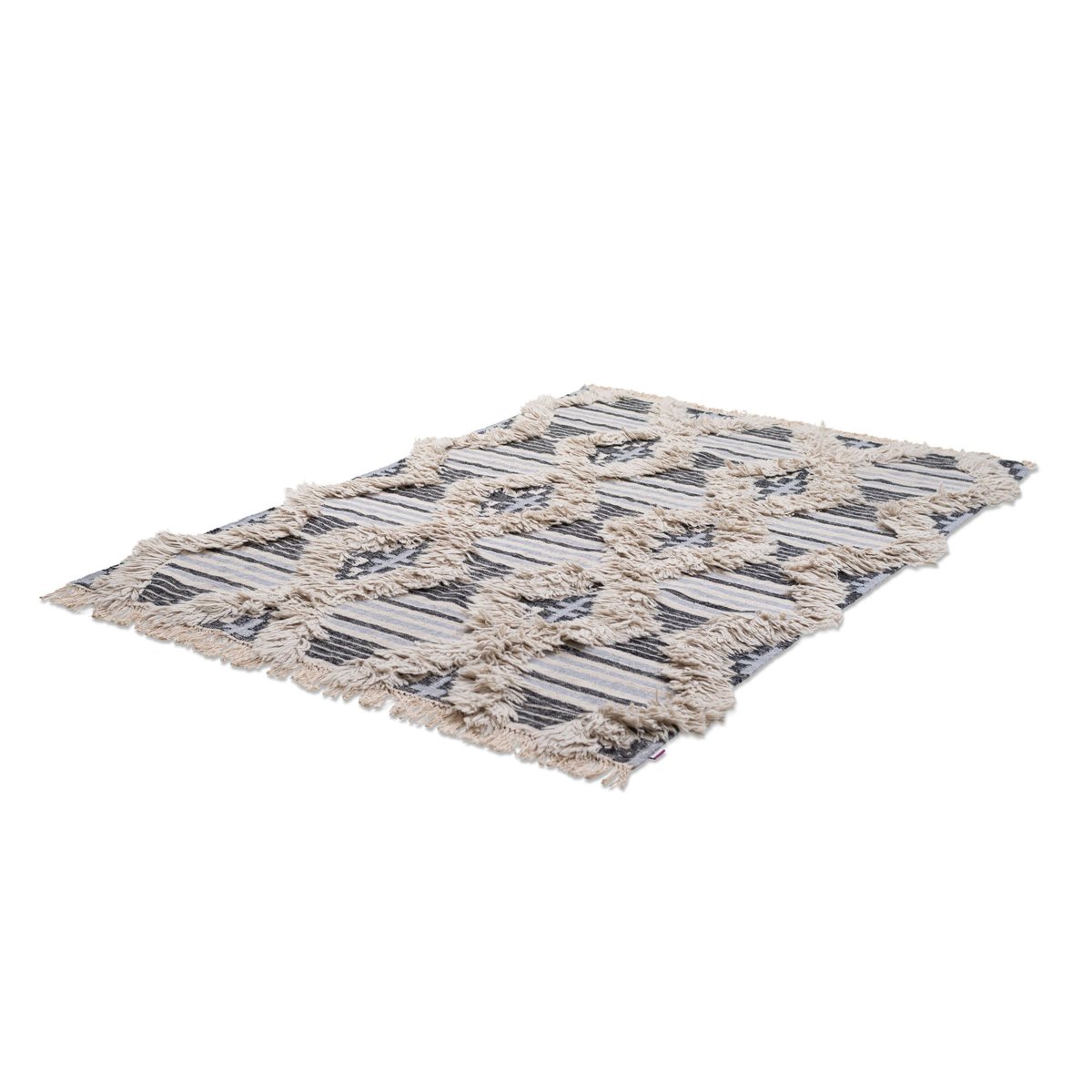 Tapis salon tissé main réversible - VINTAGE noir et blanc, TOM TAILOR