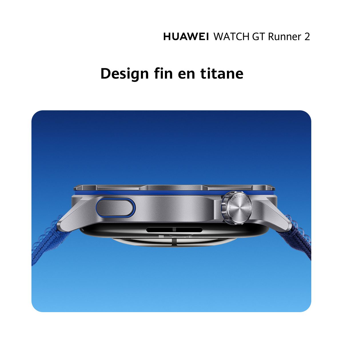 Montre sport Watch GT Runner 2 Bleu bleu, HUAWEI