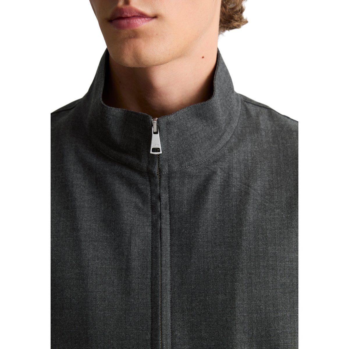 Surchemise coupe classique avec un motif en chevrons gris, MARC O’POLO DENIM