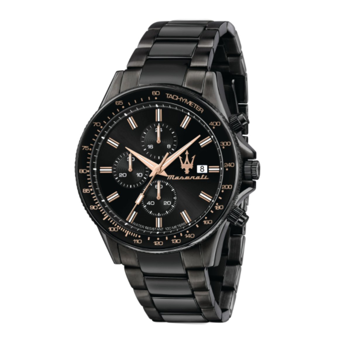 Montre Analogique  SFIDA argenté noir noir, MASERATI