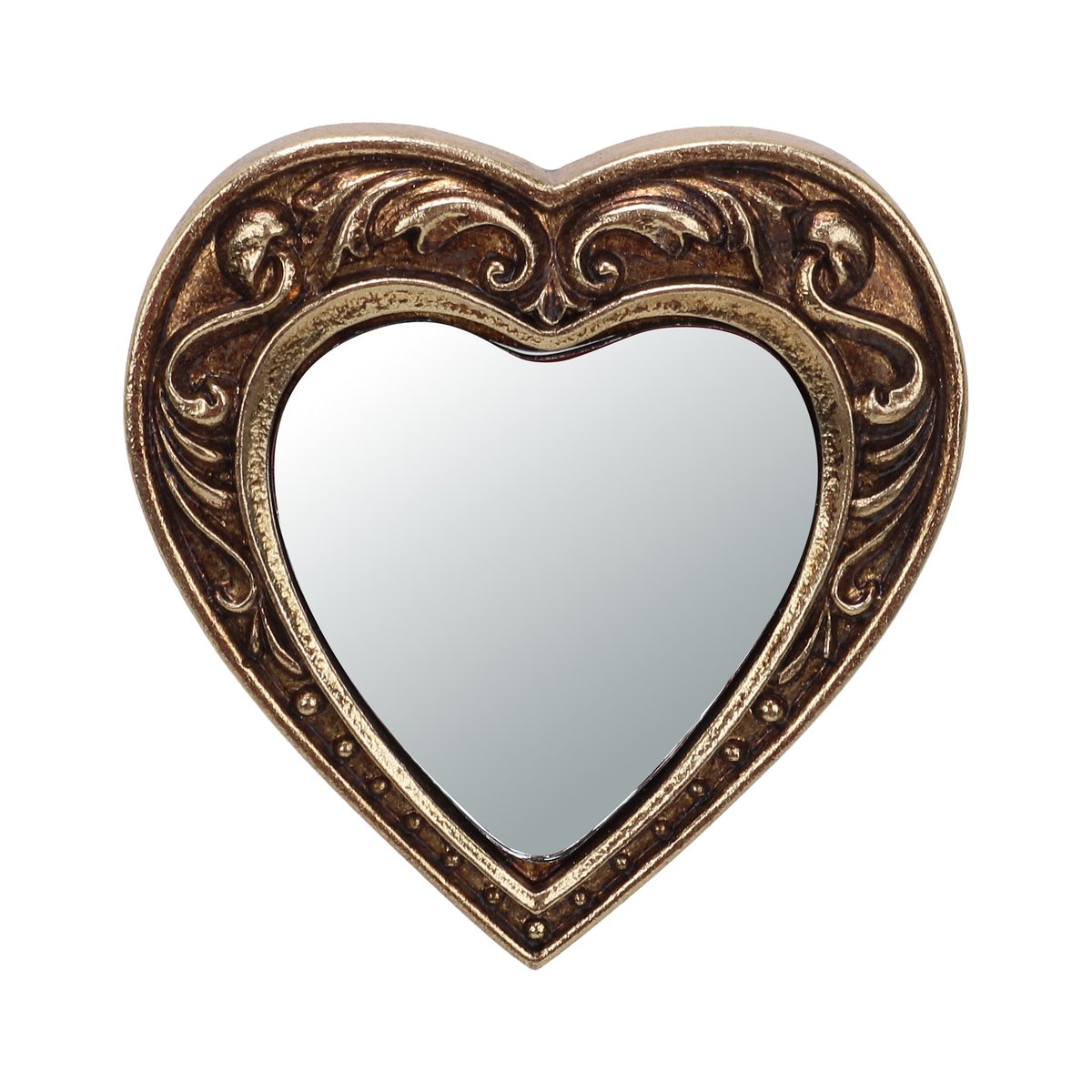 Mini miroir coeur 7.5x7.7cm or, EMDE