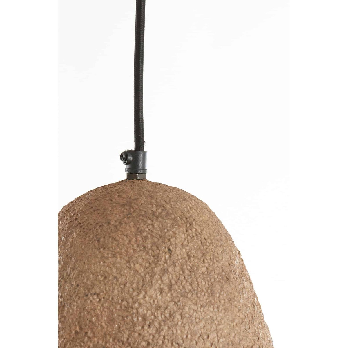 Lampe Suspendue Papier mâché DIVALA terra, LIGHT & LIVING 