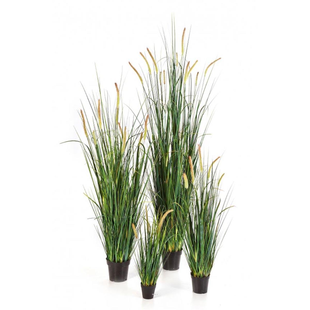 Graminée factice plante d'eau en caramel, ARTIFICIELLES