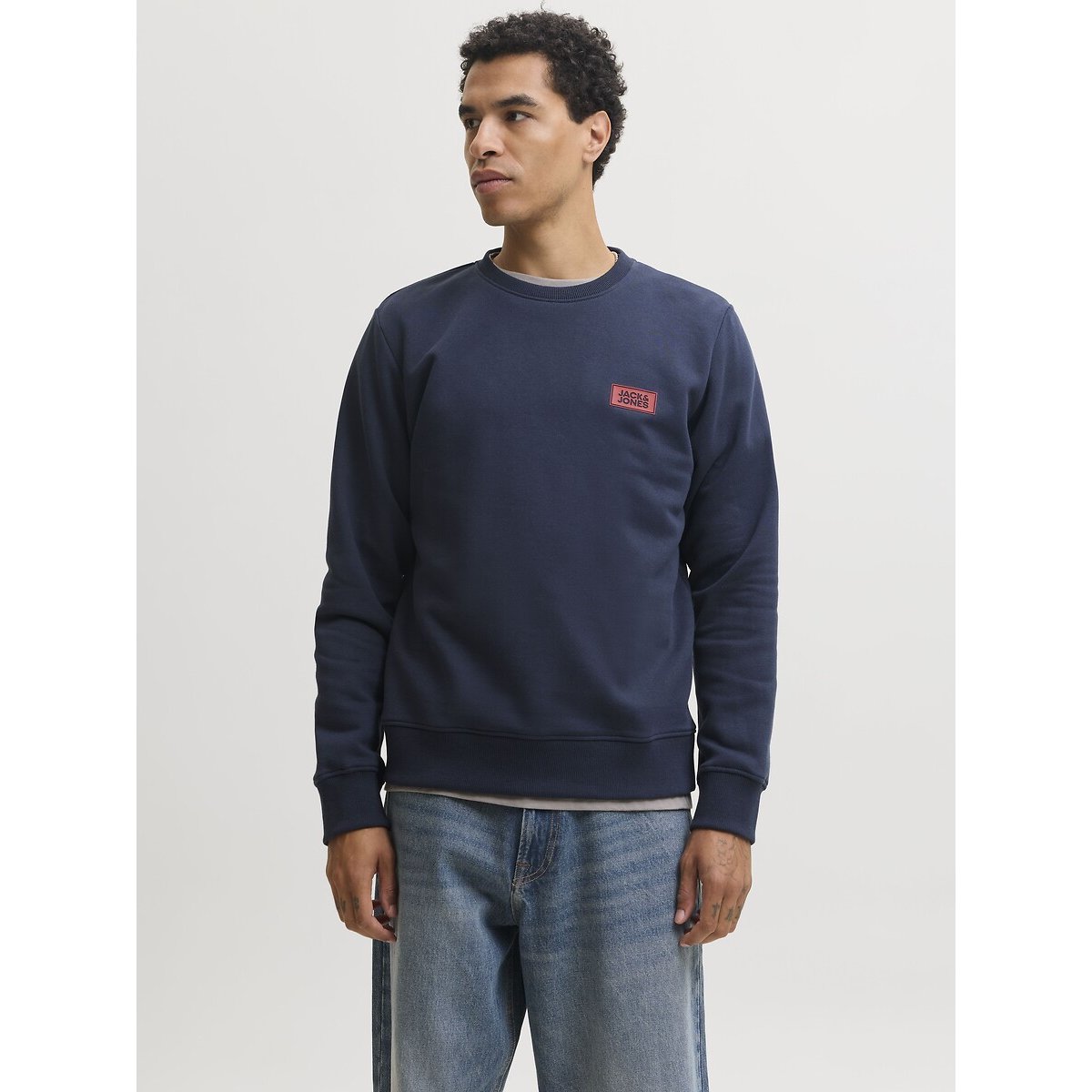 Sweat col rond, RUSH bleu marine, JACK & JONES