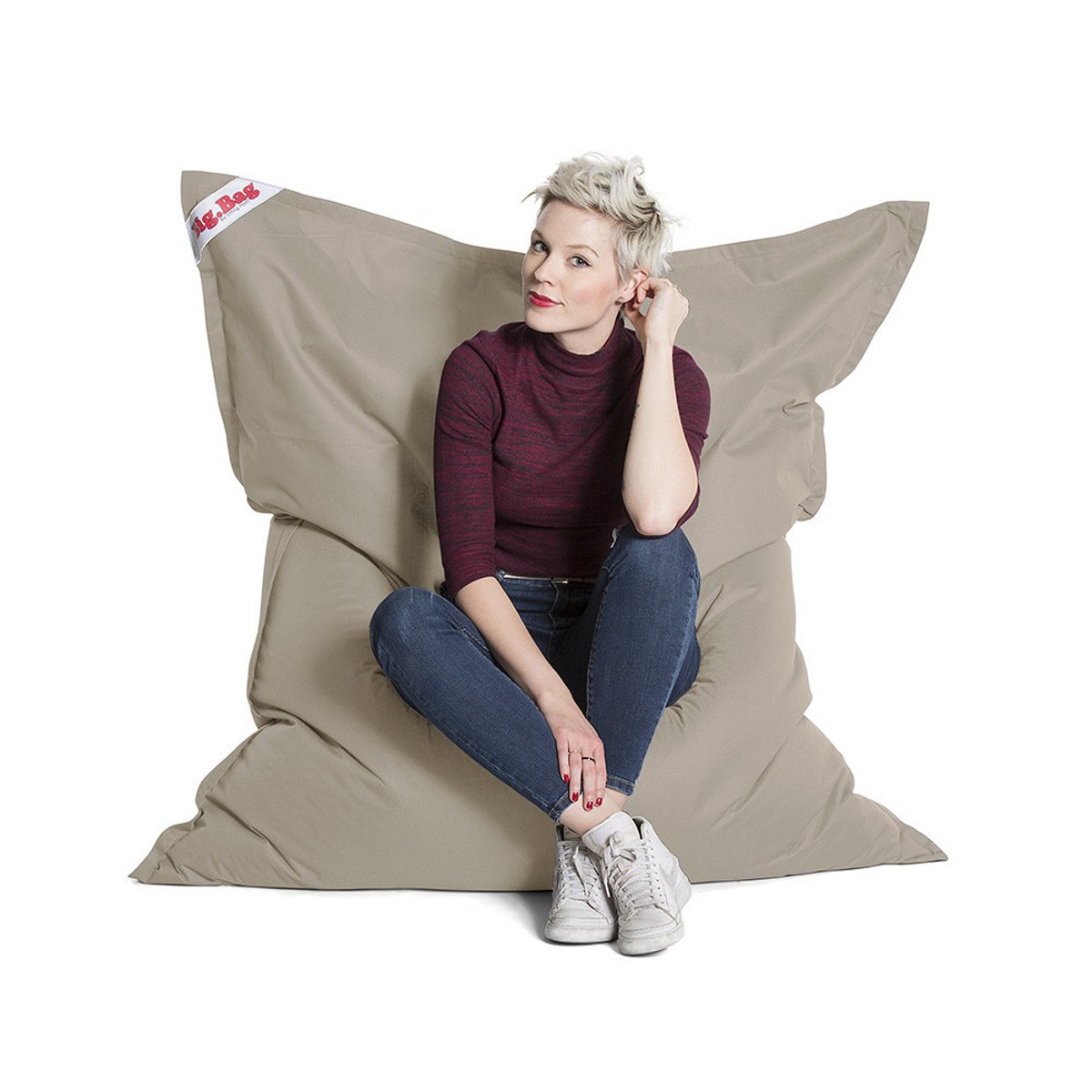Coussin géant BIG BAG BRAVA beige, SITTING POINT