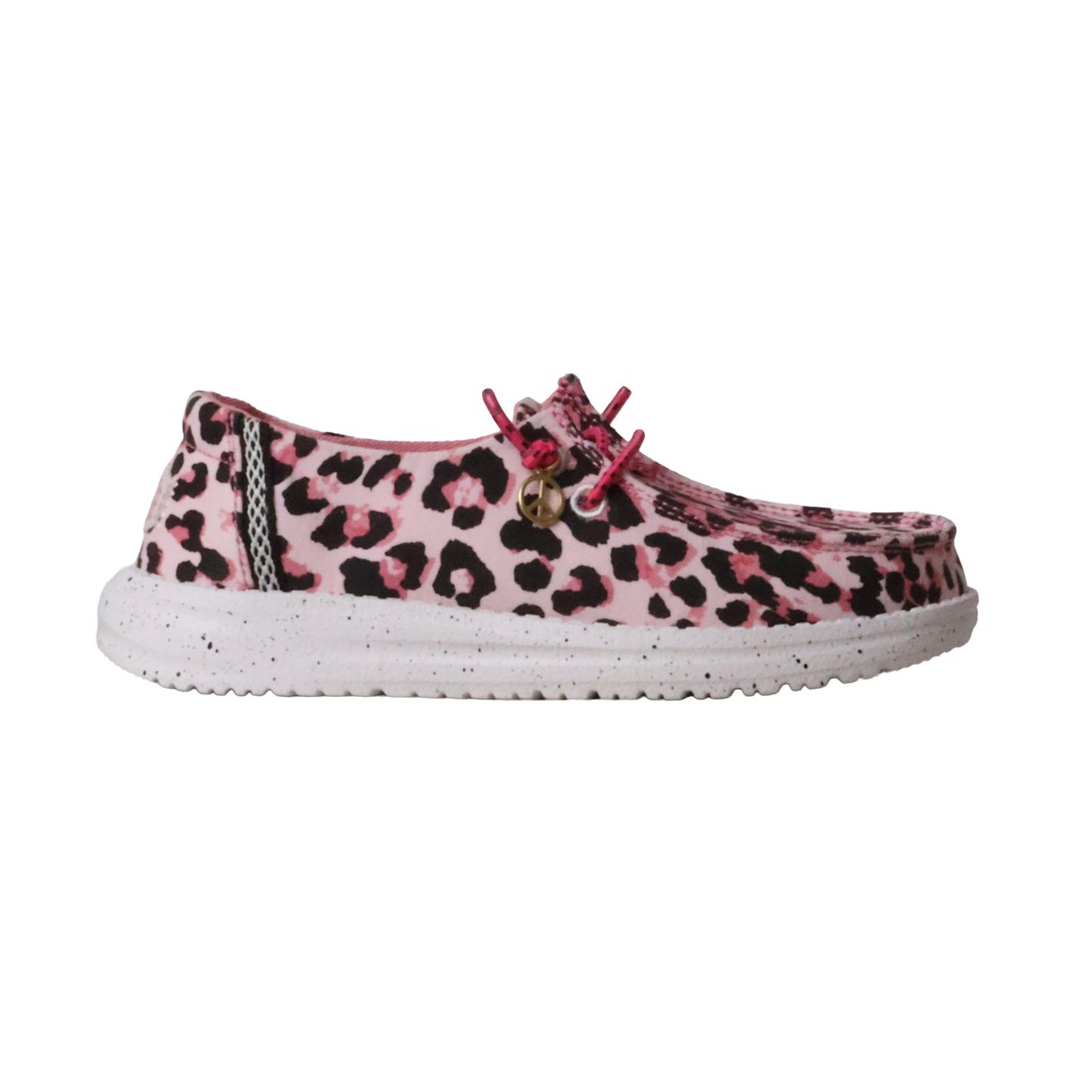 Mocassin à Lacets Wendy Y Getaway Lace rose - leopard, HEY