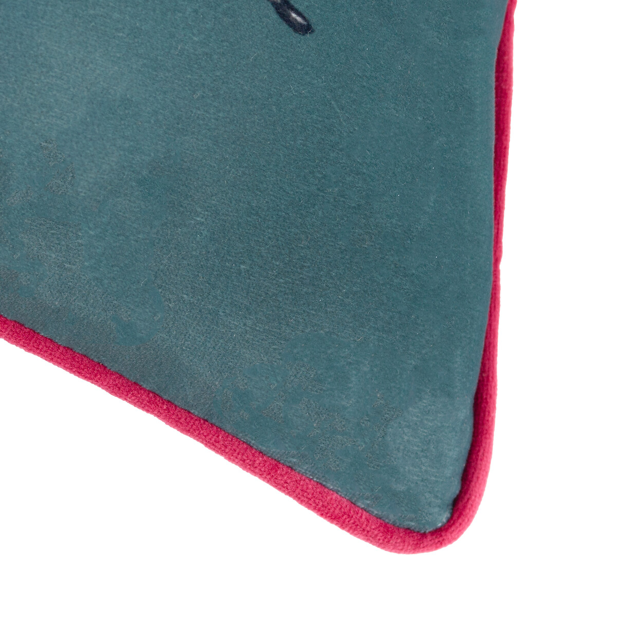 Beetalis Piped Velvet Filled Cushion emerald, FURN.