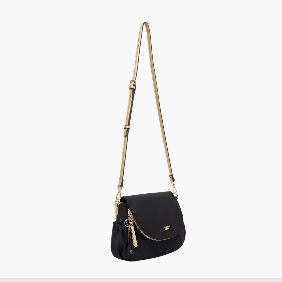 Sac porté épaule Teralia Shoulder M noir,doré, LOLLIPOPS