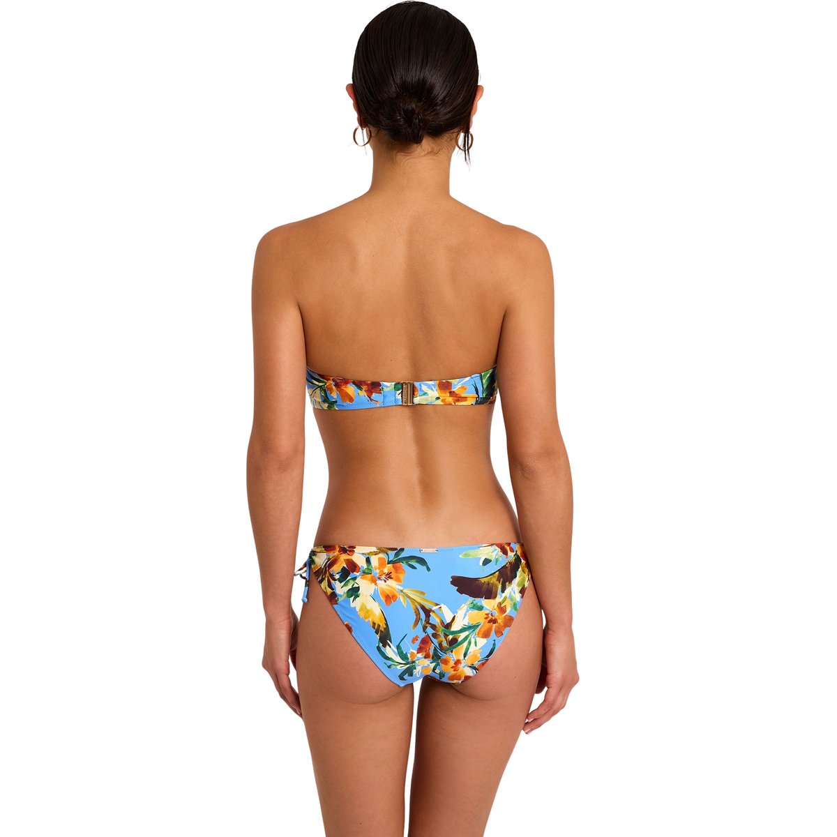 Haut maillot de bain bandeau non préformé TROPICO bleu, SELMARK MARE