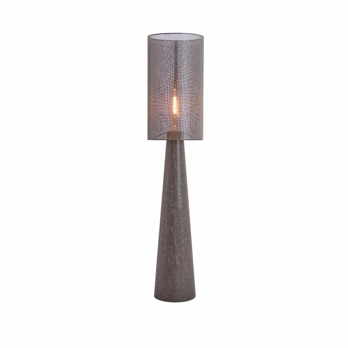 Lampadaire Textiles MICKY marron clair, LIGHT & LIVING 