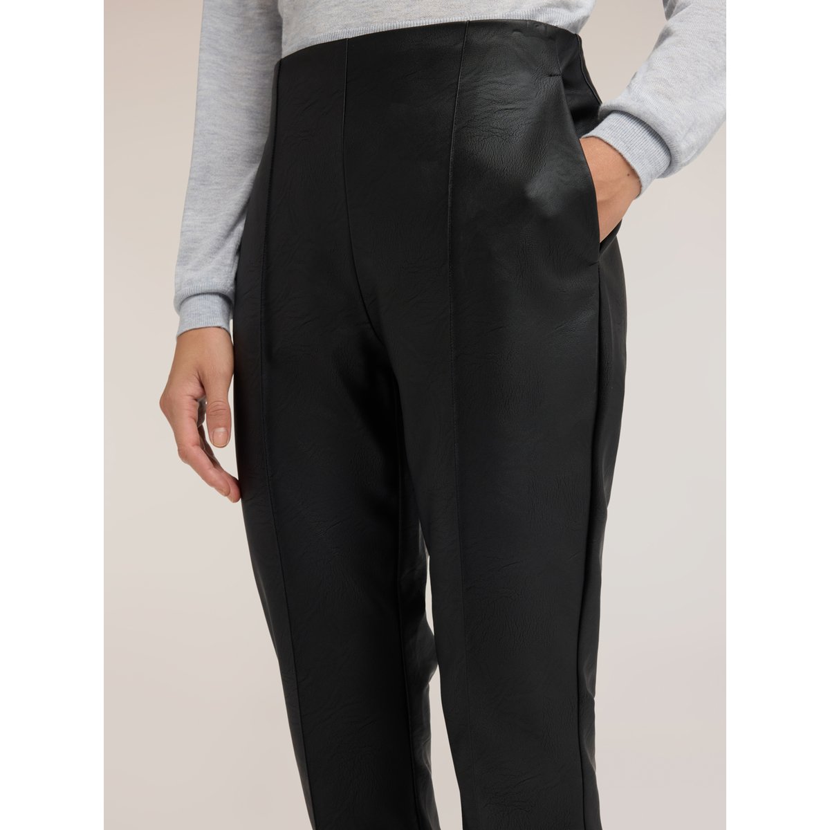 Pantalon kick flare nervuré noir, MOTIVI