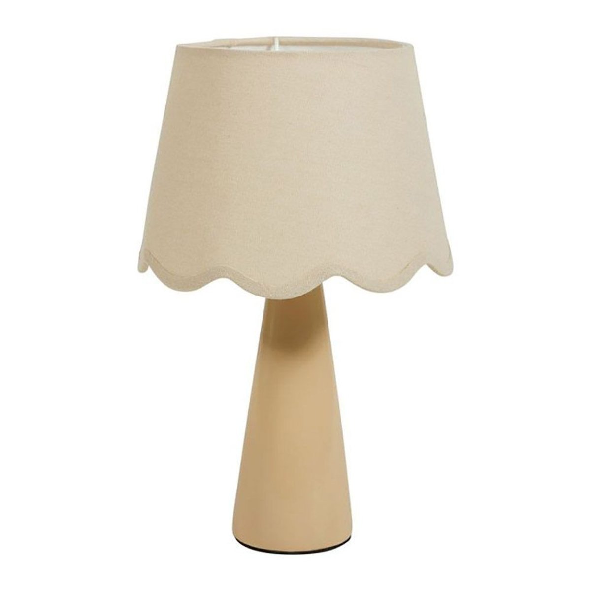 Lampe céramique lin Mathilde nude beige, DECORATIE