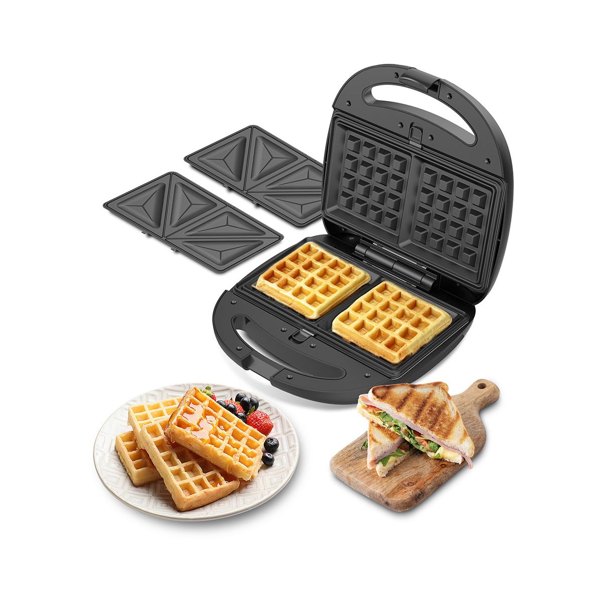 Gaufrier, croque monsieur ESSWM3 couleur unique, ESSENTIEL B
