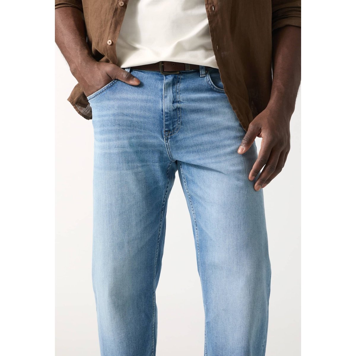 Jeans Damon Straight bleu, GUESS