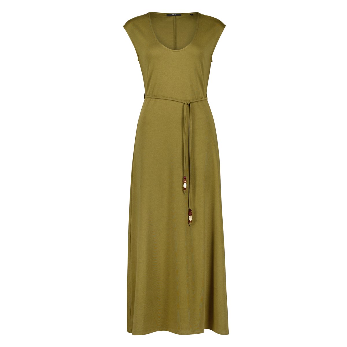Robe maxi longueur à ceinture fir green, ZERO