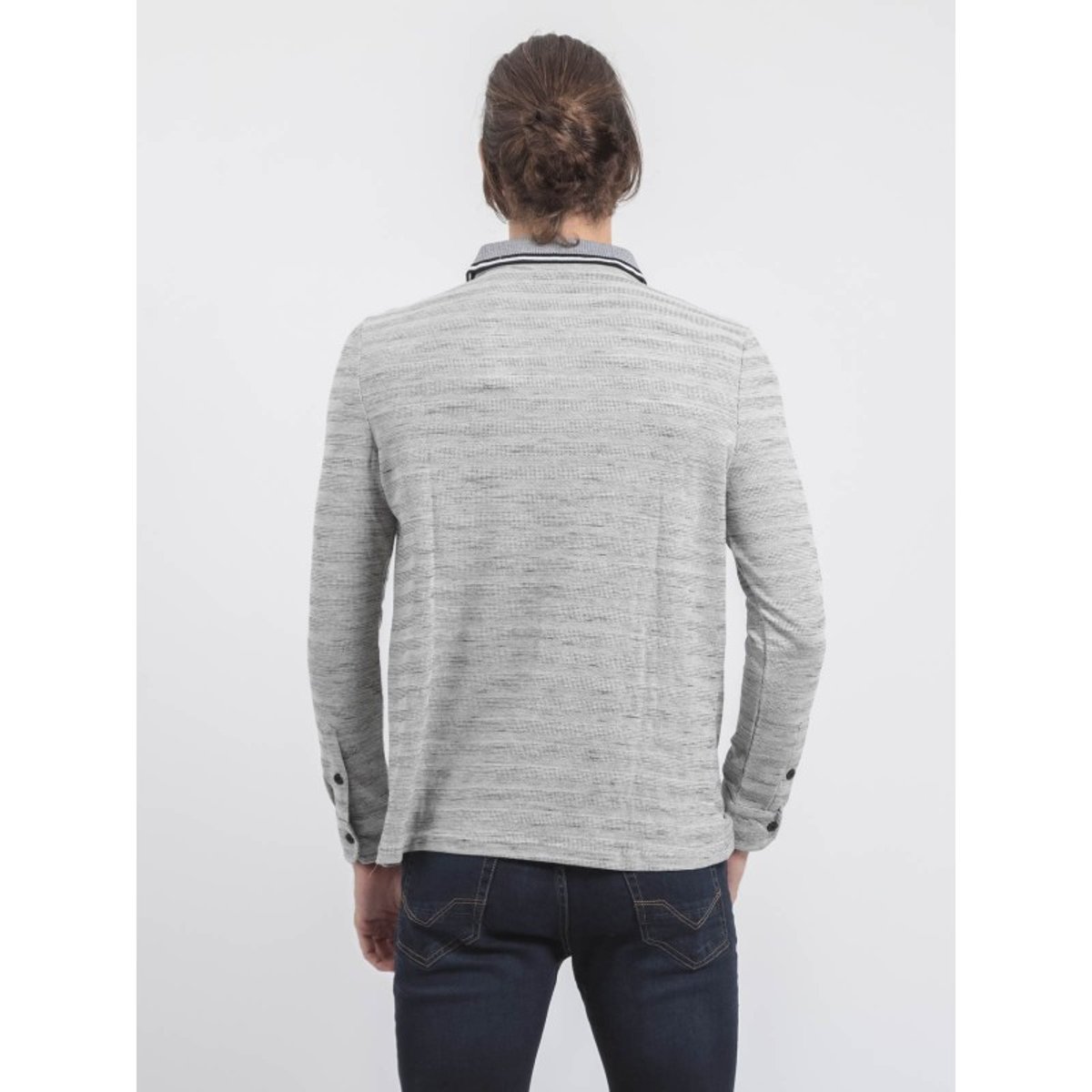 Polo Manches Longues Pur Coton Plamoto ecru, RITCHIE