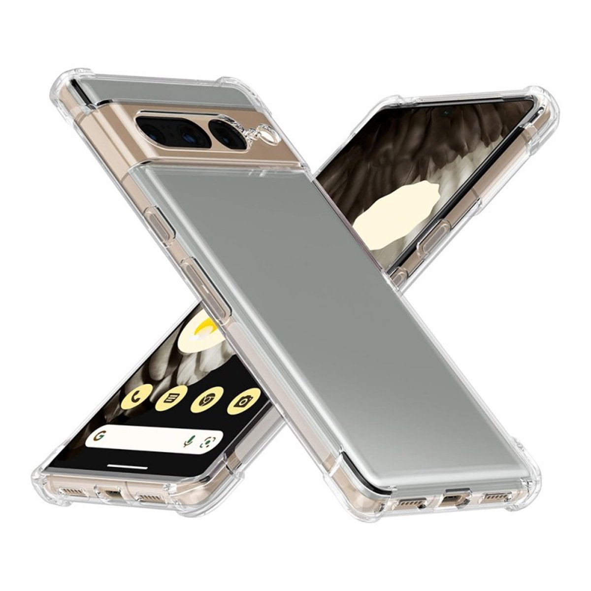 Coque Pixel 7 Pro antichoc + 2 vitres transparent, EVETANE