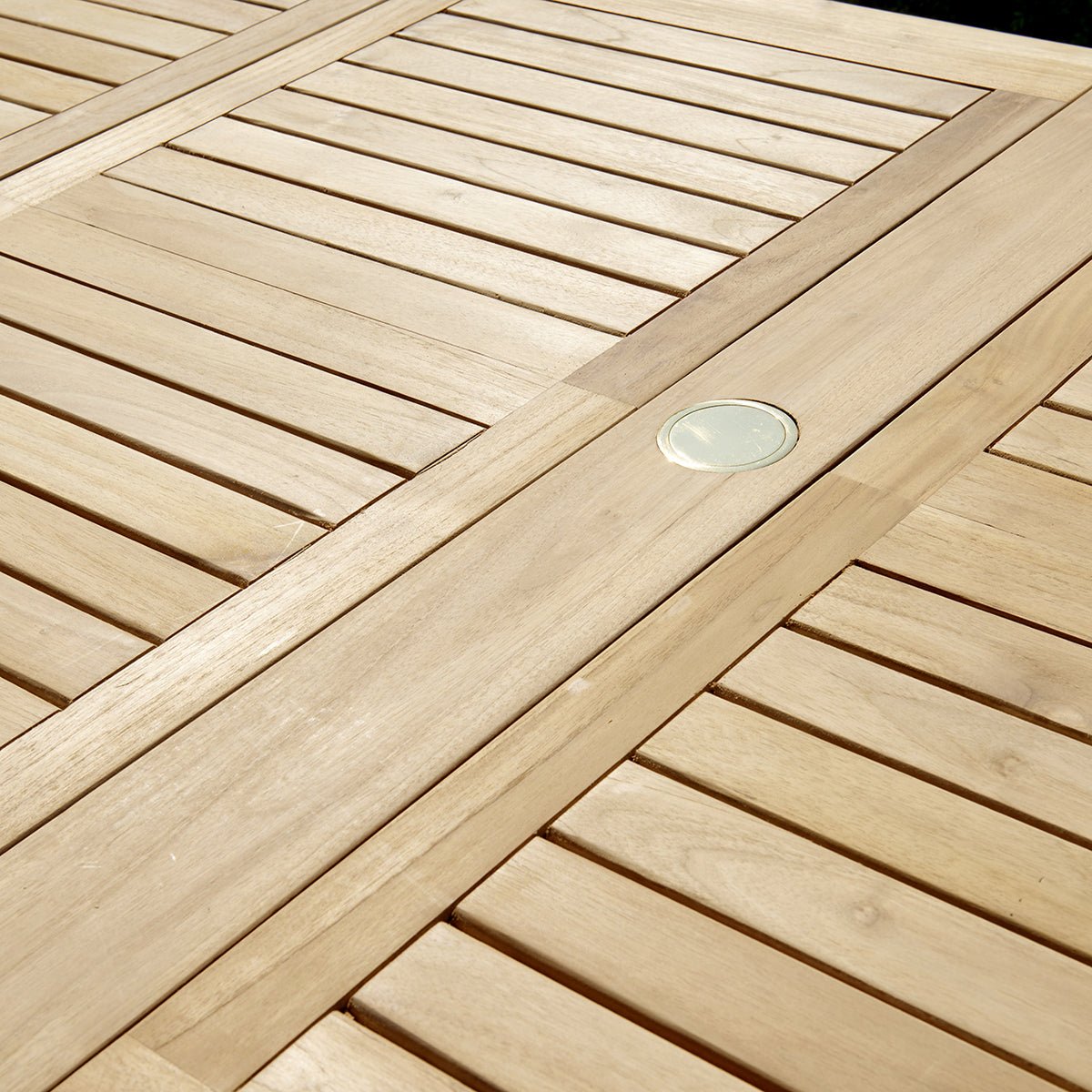 Salon de jardin en teck massif extensible 8/12 places MIDLAND naturel, BERAH GETAH