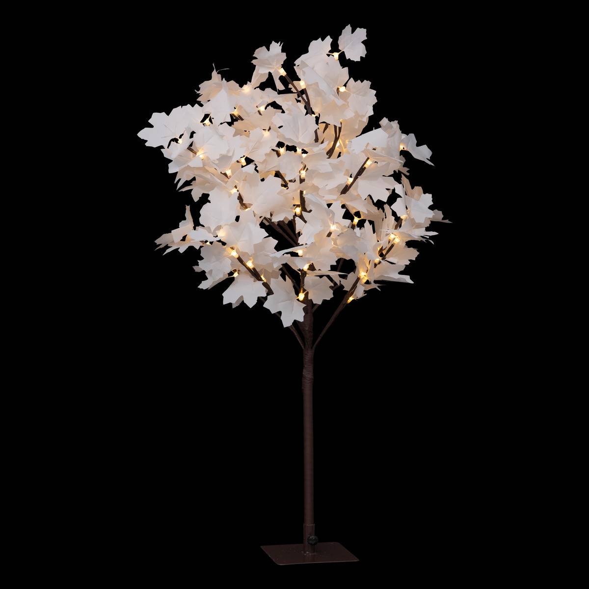 Arbre blanc lumineux 92 LED H90 cm SAPMI multicolore, FEERIC LIGHTS & CHRISTMAS
