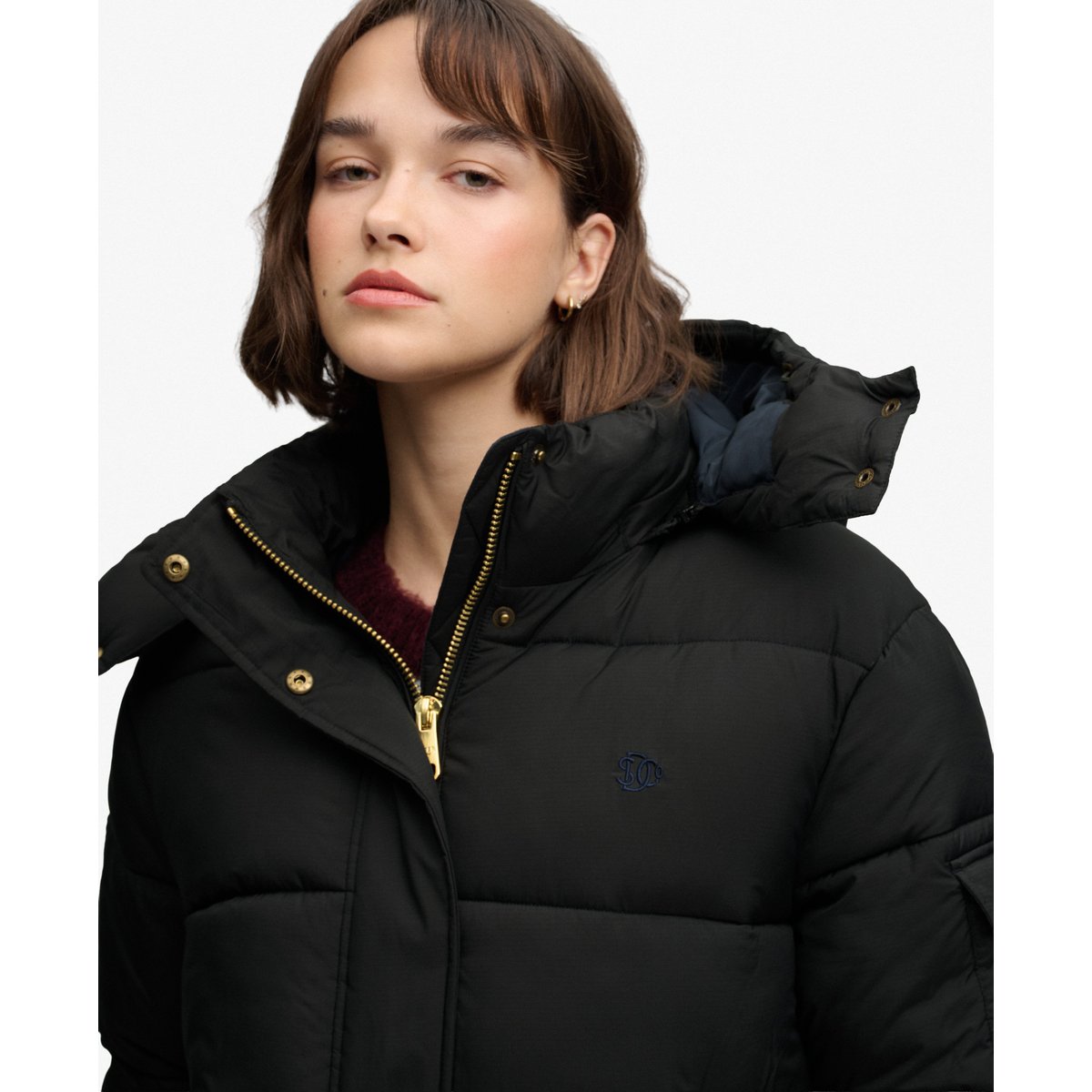 Doudoune Premium Ripstop noir, SUPERDRY