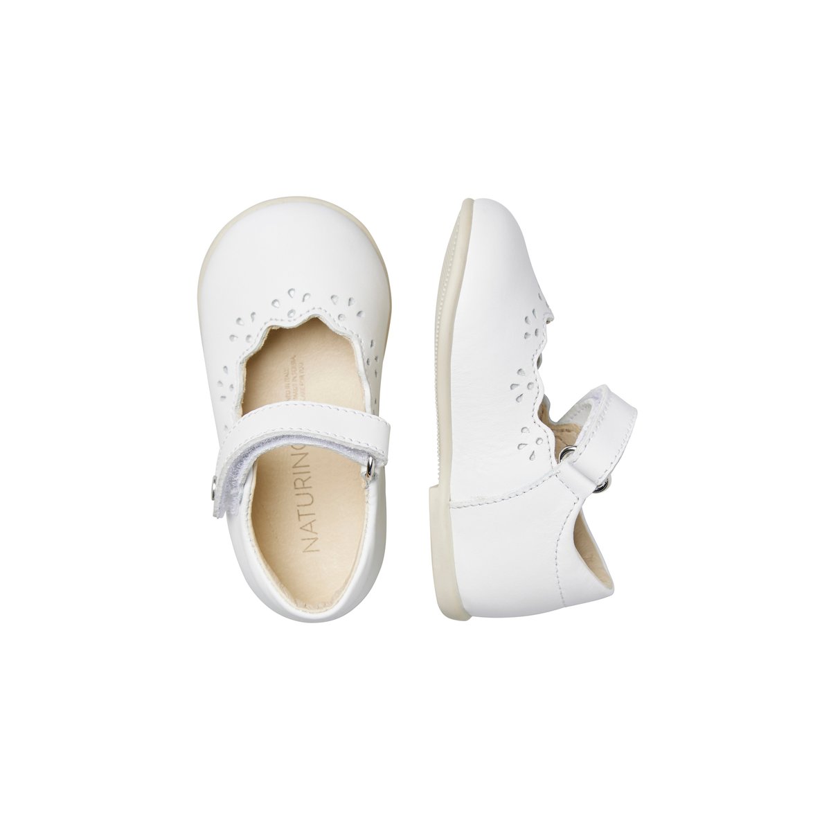 Ballerines en cuir OLYA blanc-, NATURINO