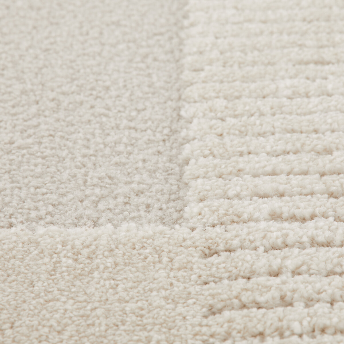 Tapis motif géométrique reliéfé, Lodgo ecru, LA REDOUTE INTERIEURS