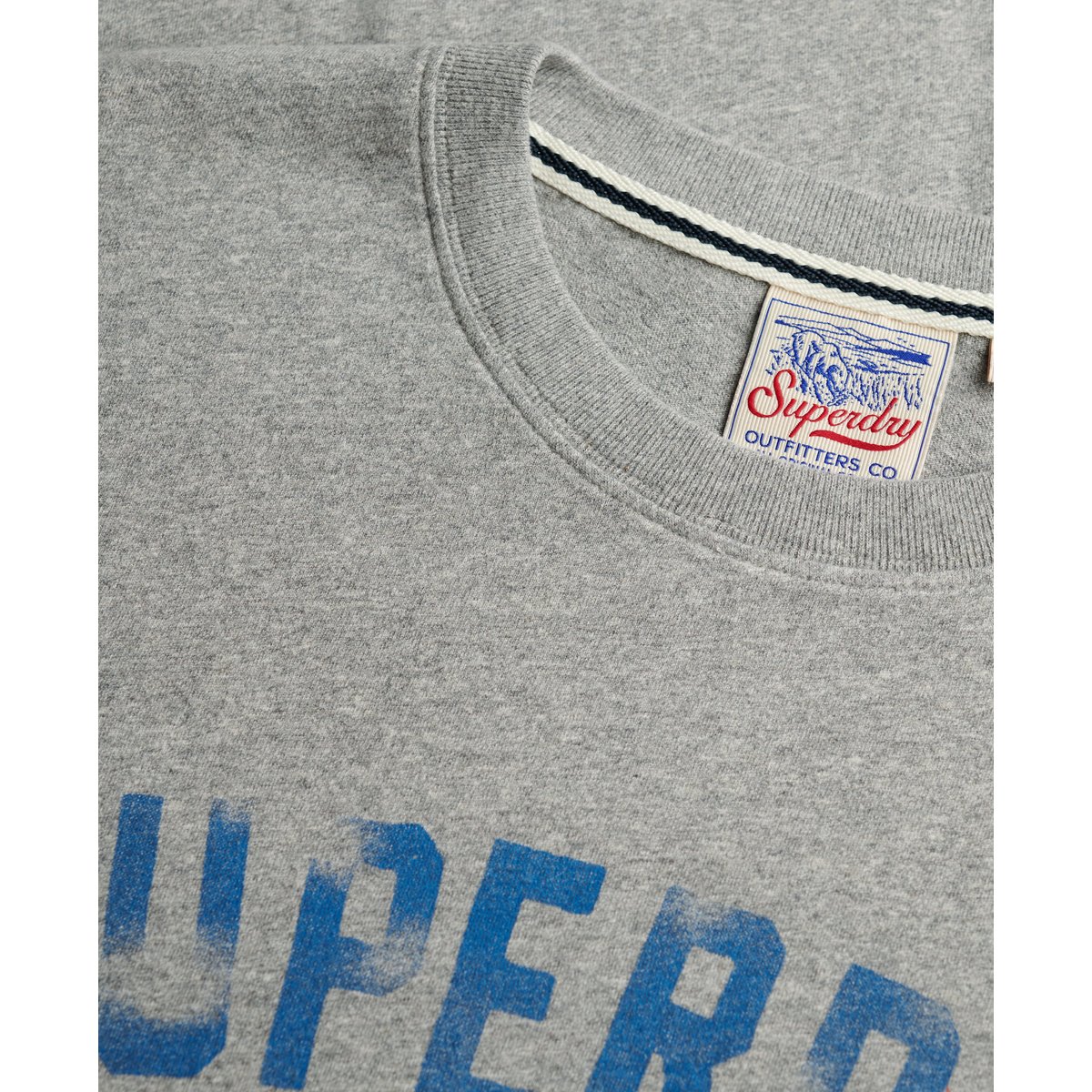 T-shirt Wild Frontier gris chiné vintage foncé, SUPERDRY