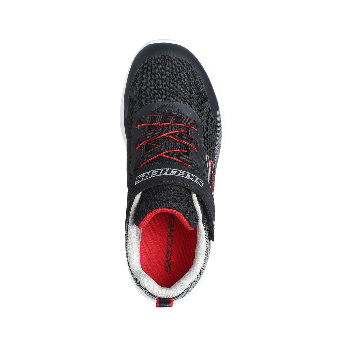 Basket à Scratch Zovrix noir-argent-rouge, SKECHERS