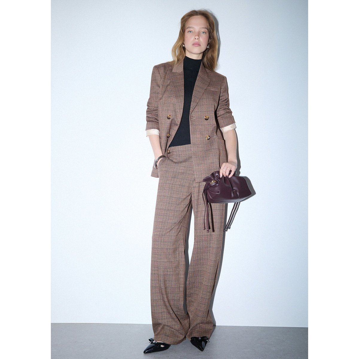 Pantalon droit tartan, LIU JO