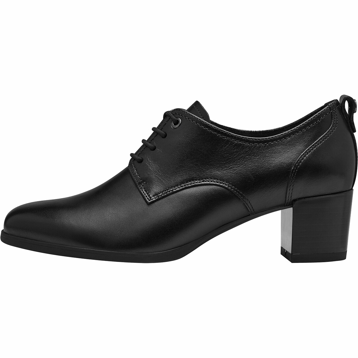 Francesine in pelle con tacco nero , TAMARIS