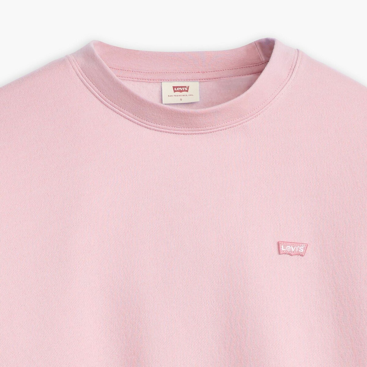 Sweat col rond, logo poitrine rose, LEVI'S