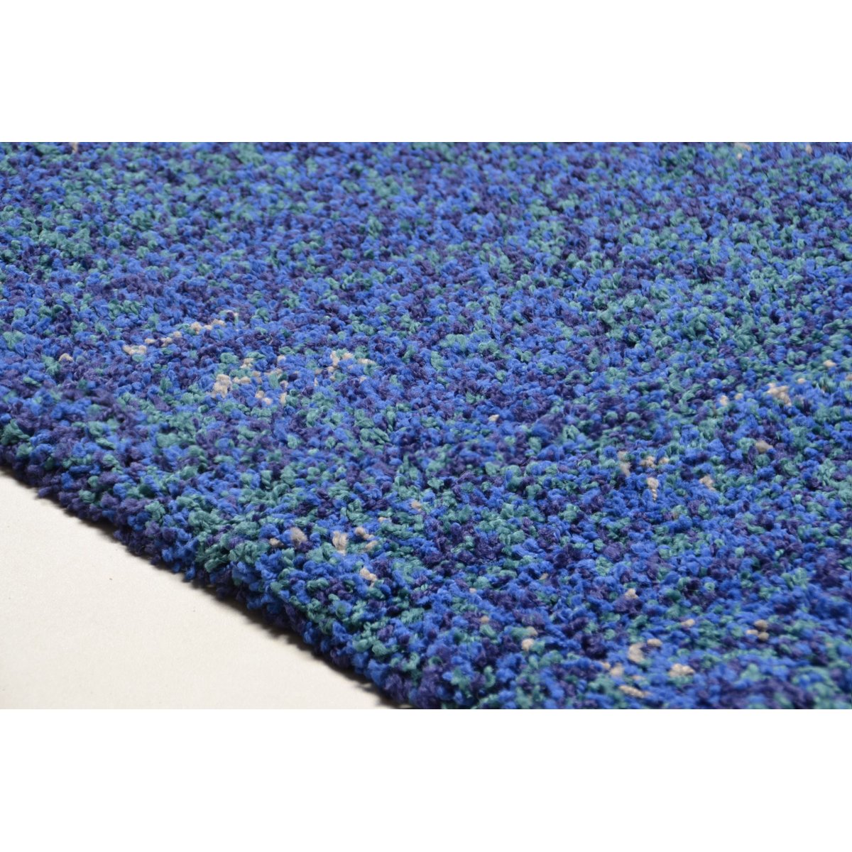 Tapis Color Shag tissé, épais bleu, THEKO