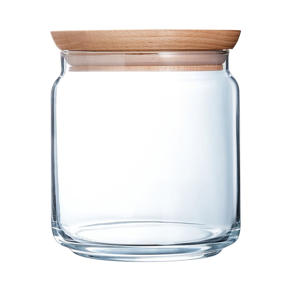 Pot verre trempé 75cL, Pure Jar Wood transparent, LUMINARC