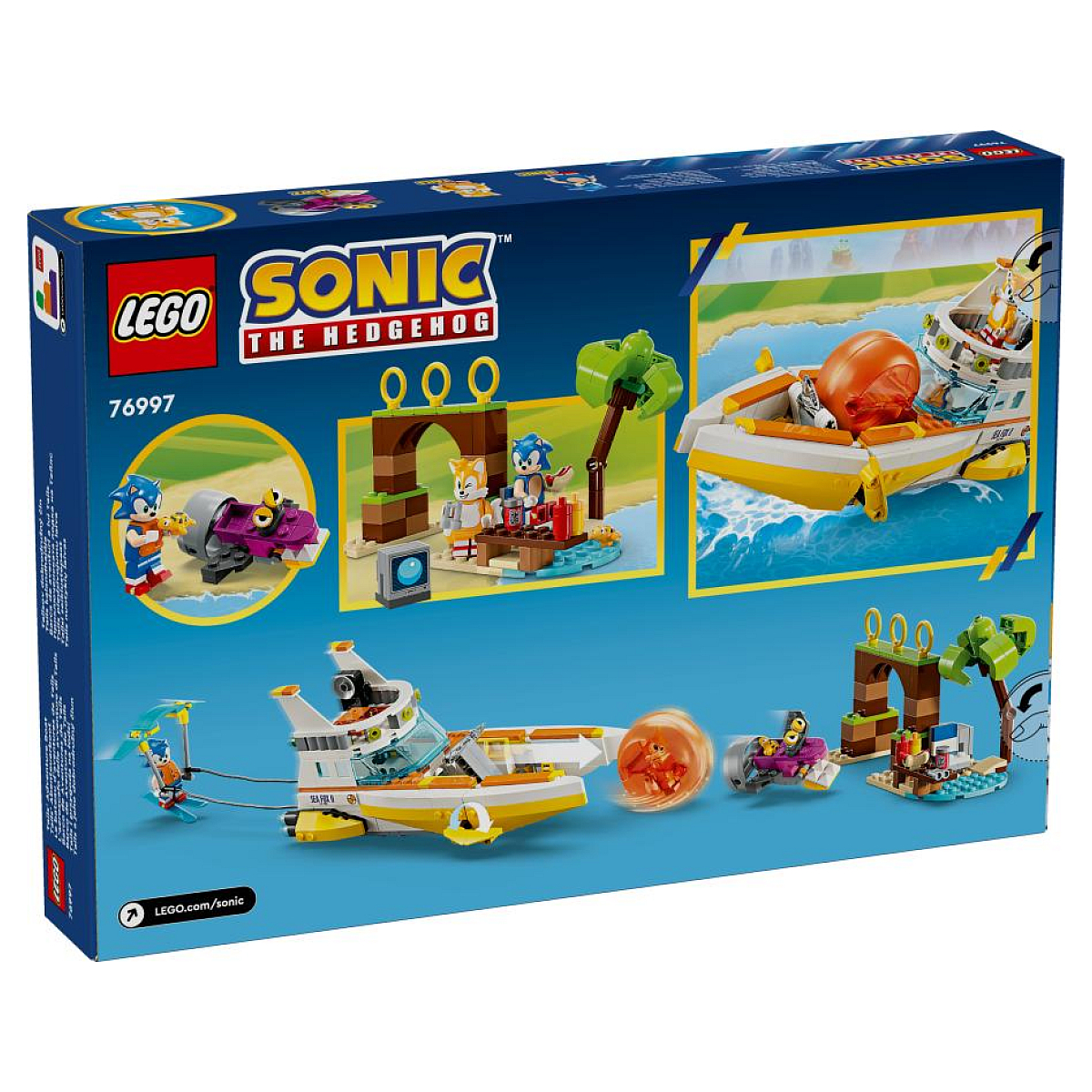 76997 Le bateau daventures de tails orange, LEGO