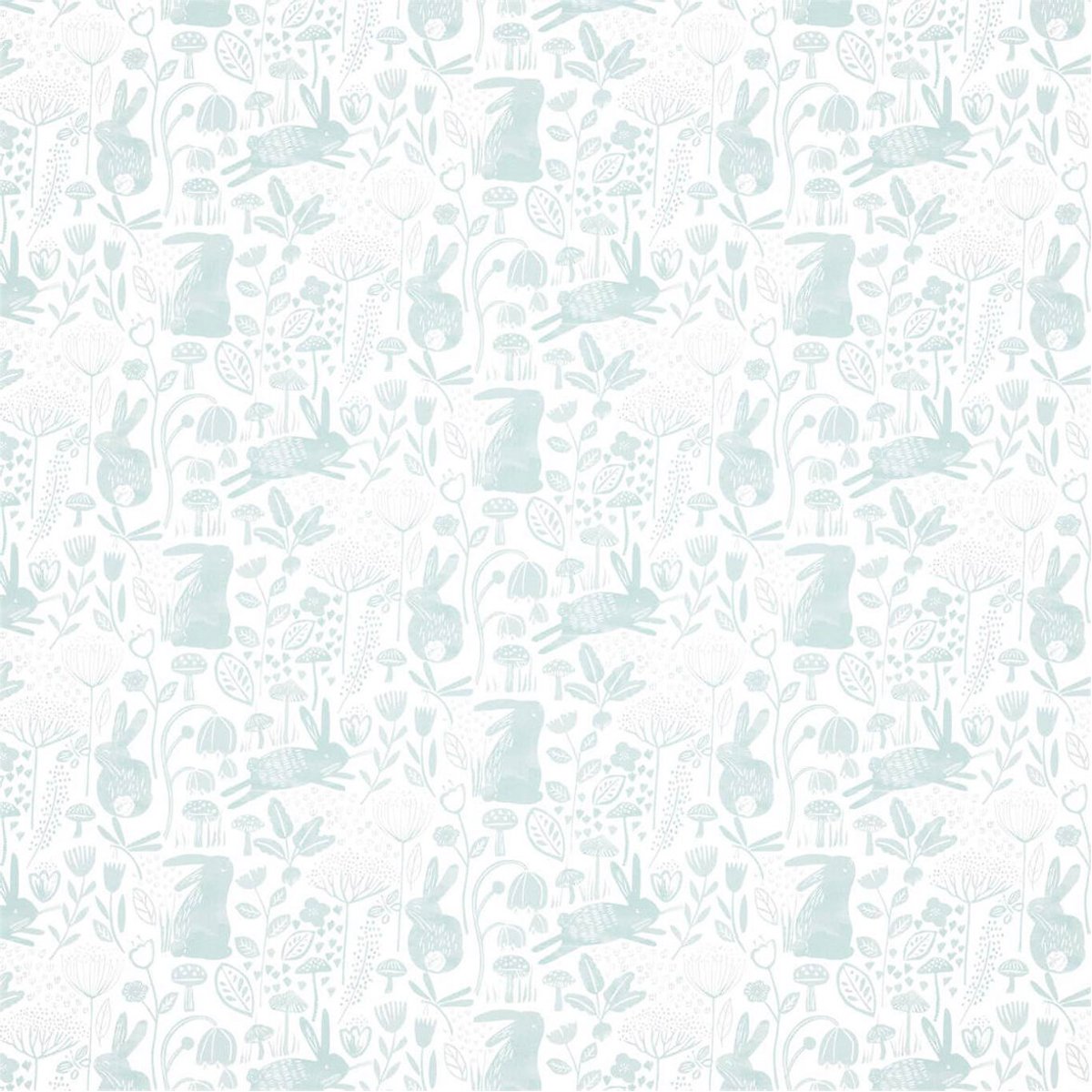 50x1000cm Into The Meadow Wallpaper Duck Egg duck egg blue, HARLEQUIN