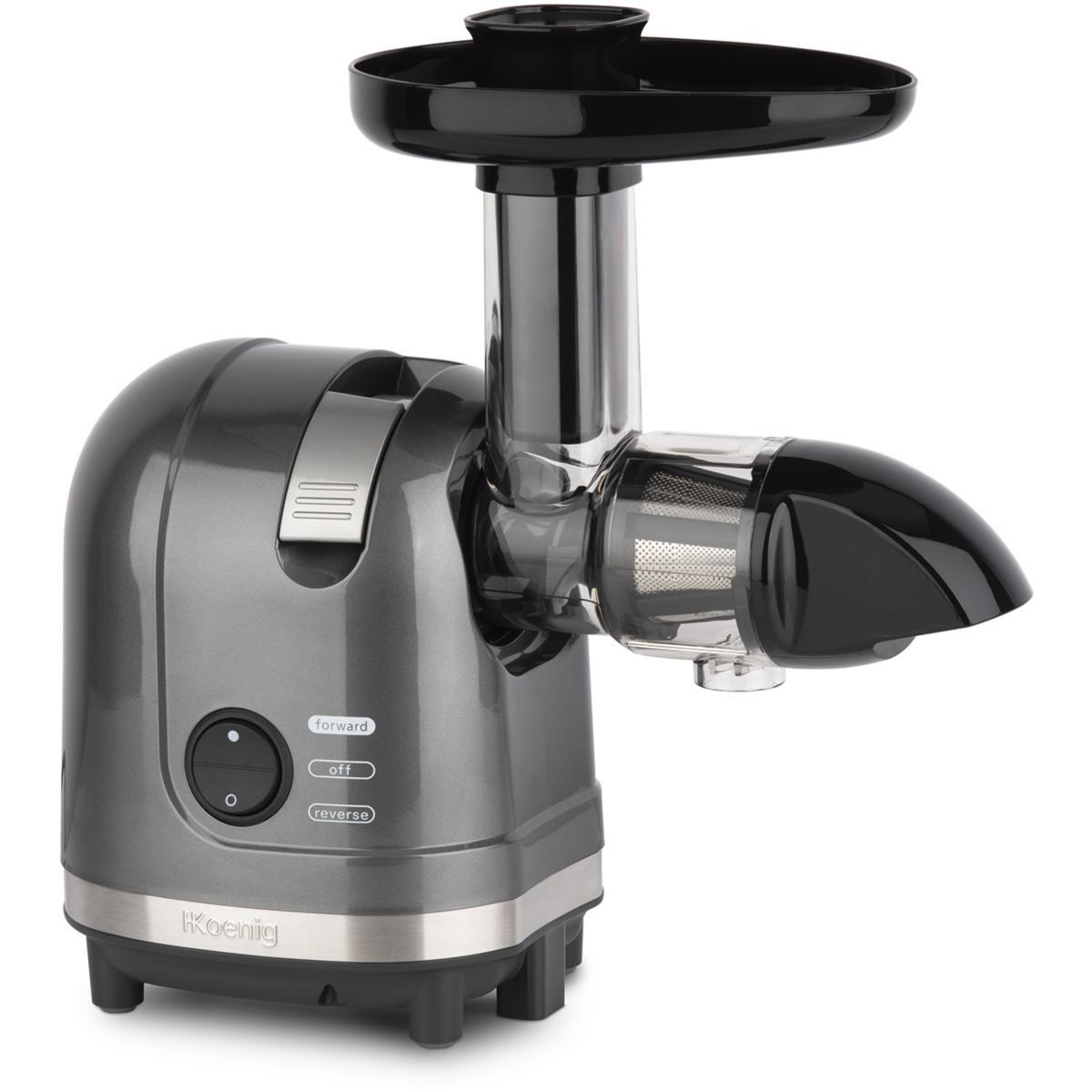 Extracteur de jus horizontal - HSX16 noir, H.KOENIG