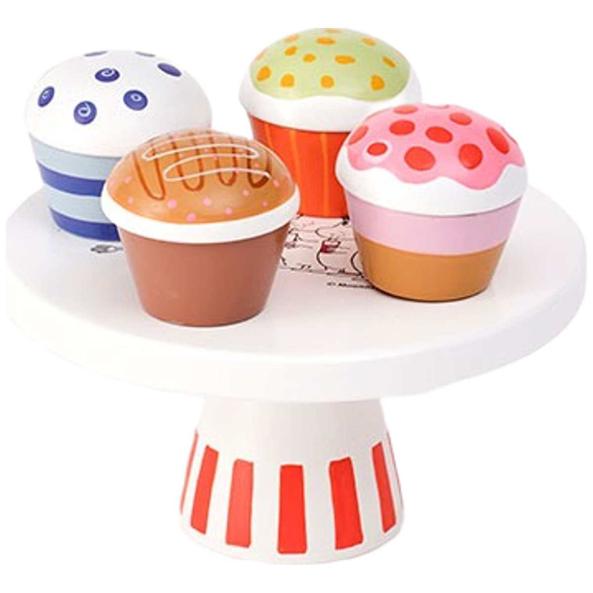 Présentoir à cupcakes blanc, rouge, noir, KID'S CONCEPT