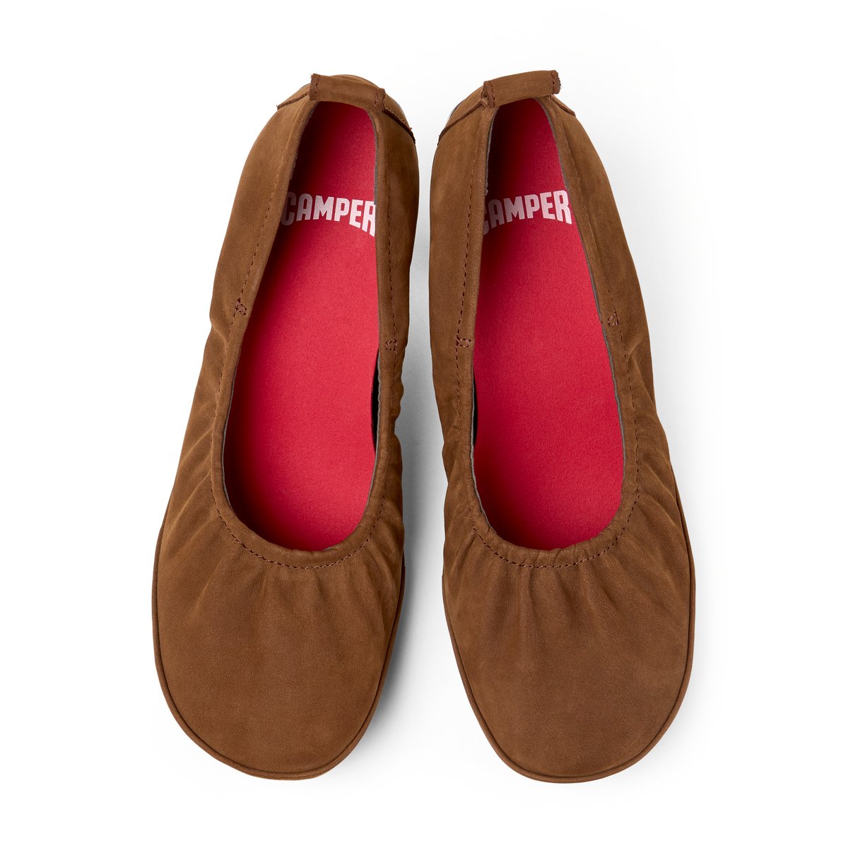 Escarpins Right Left Nubuck Leather brun moyen 004, CAMPER