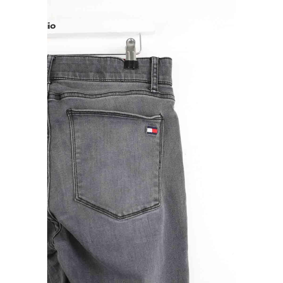 Jean slim - Très Bon État gris, TOMMY HILFIGER