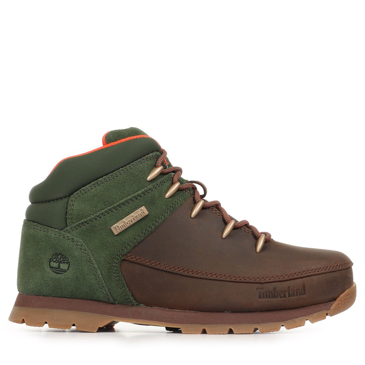Boots EURO PRINT MID LACE dark brown, TIMBERLAND