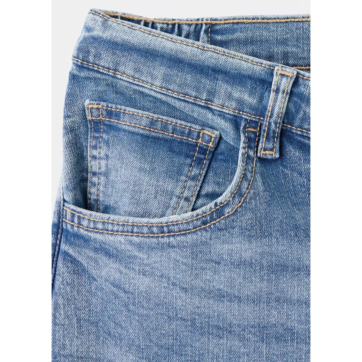 Jean balloon de grossesse bleu moyen, MANGO