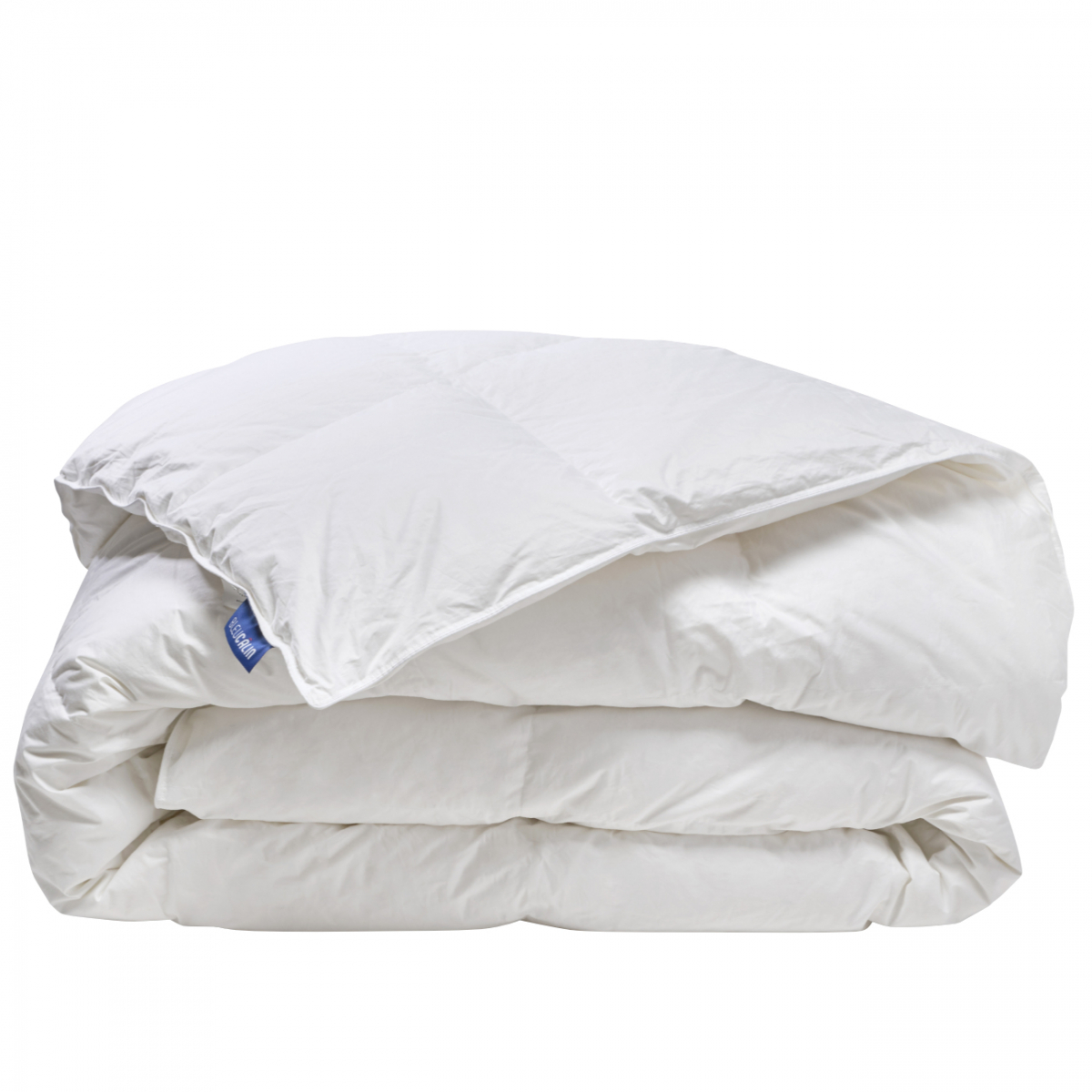 Couette naturelle duvet chaude et gonflante 90% DUVET DE CANARD blanc, BLEU CALIN