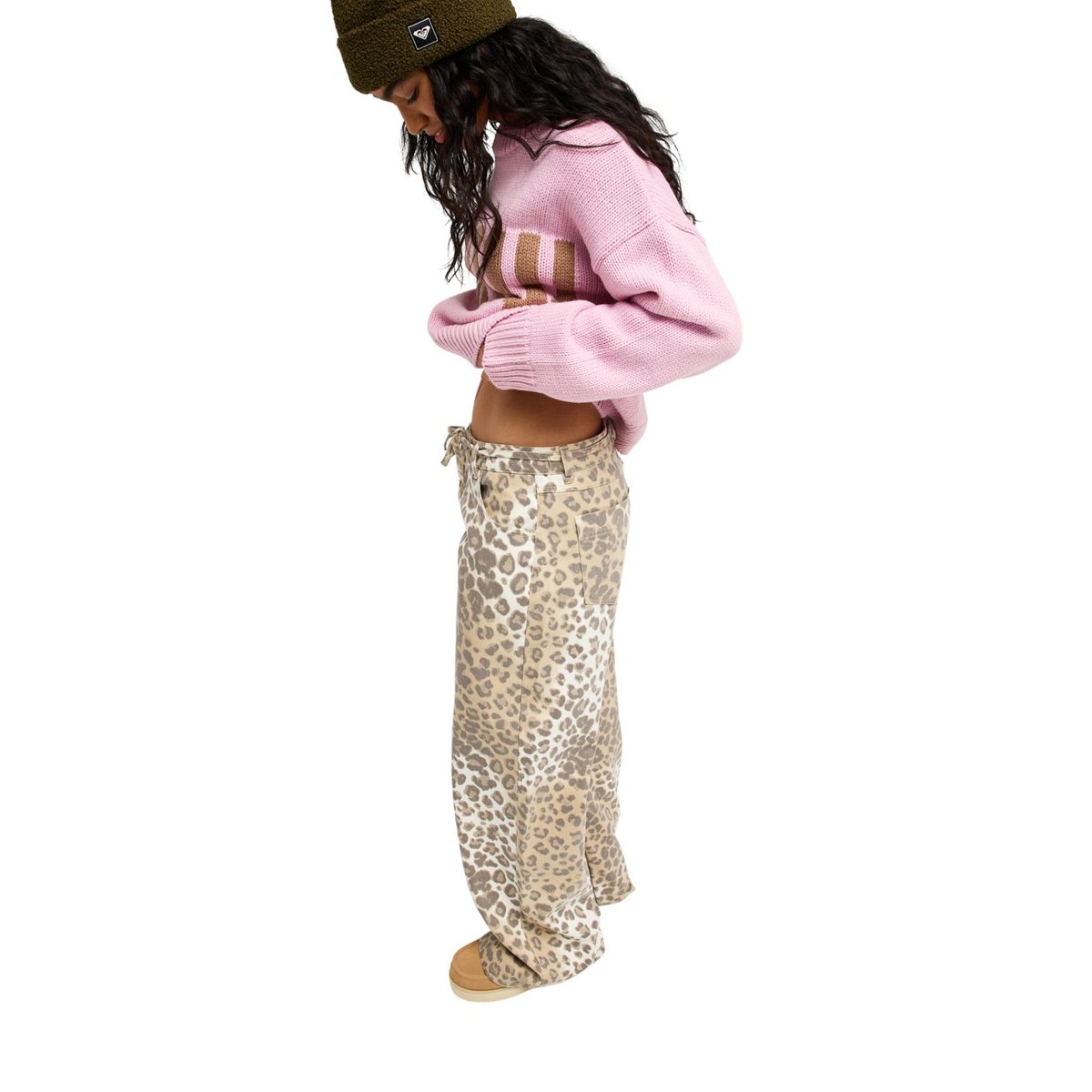 Pantalon ample EYES OF MOUNTAIN. beige wild side, ROXY