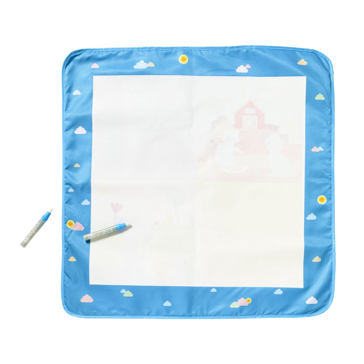Tapis de coloriage aqua magique blanc, OXYBUL
